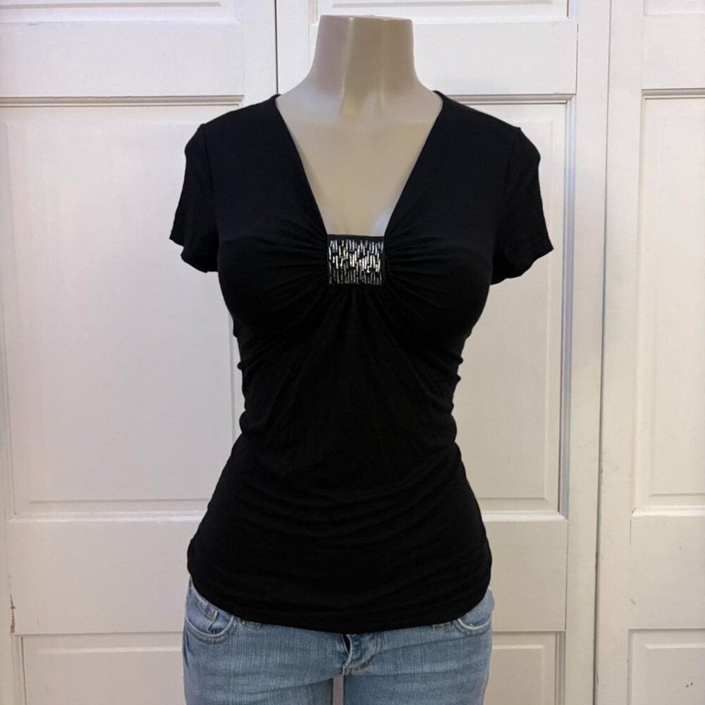 Y2K Dressbarn Beaded Top